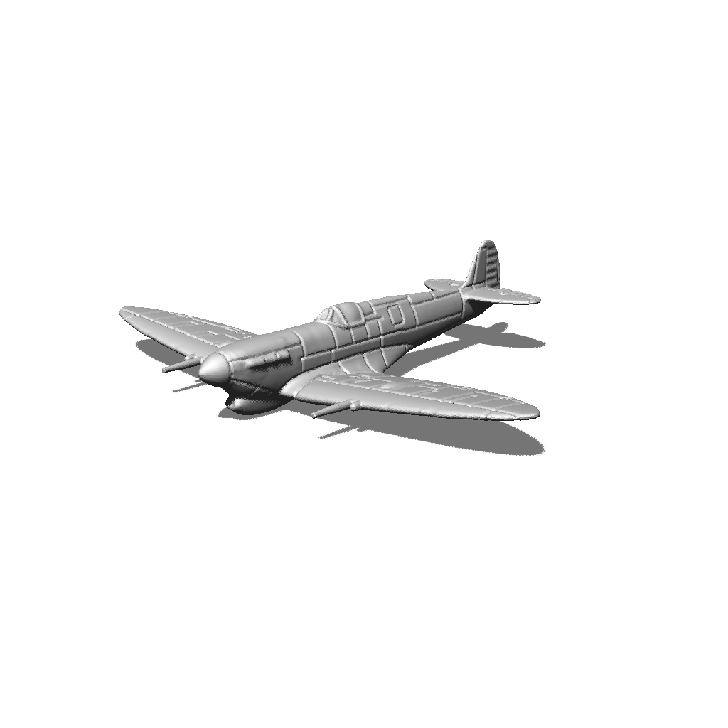 Resin Spitfire Mk Vb 1/200 (with or w/o Tropical filter) — Lead